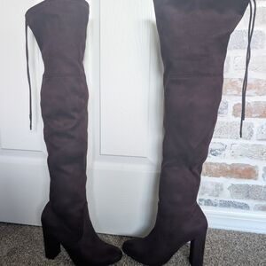 Elegant Brown Over-the-Knee Boots